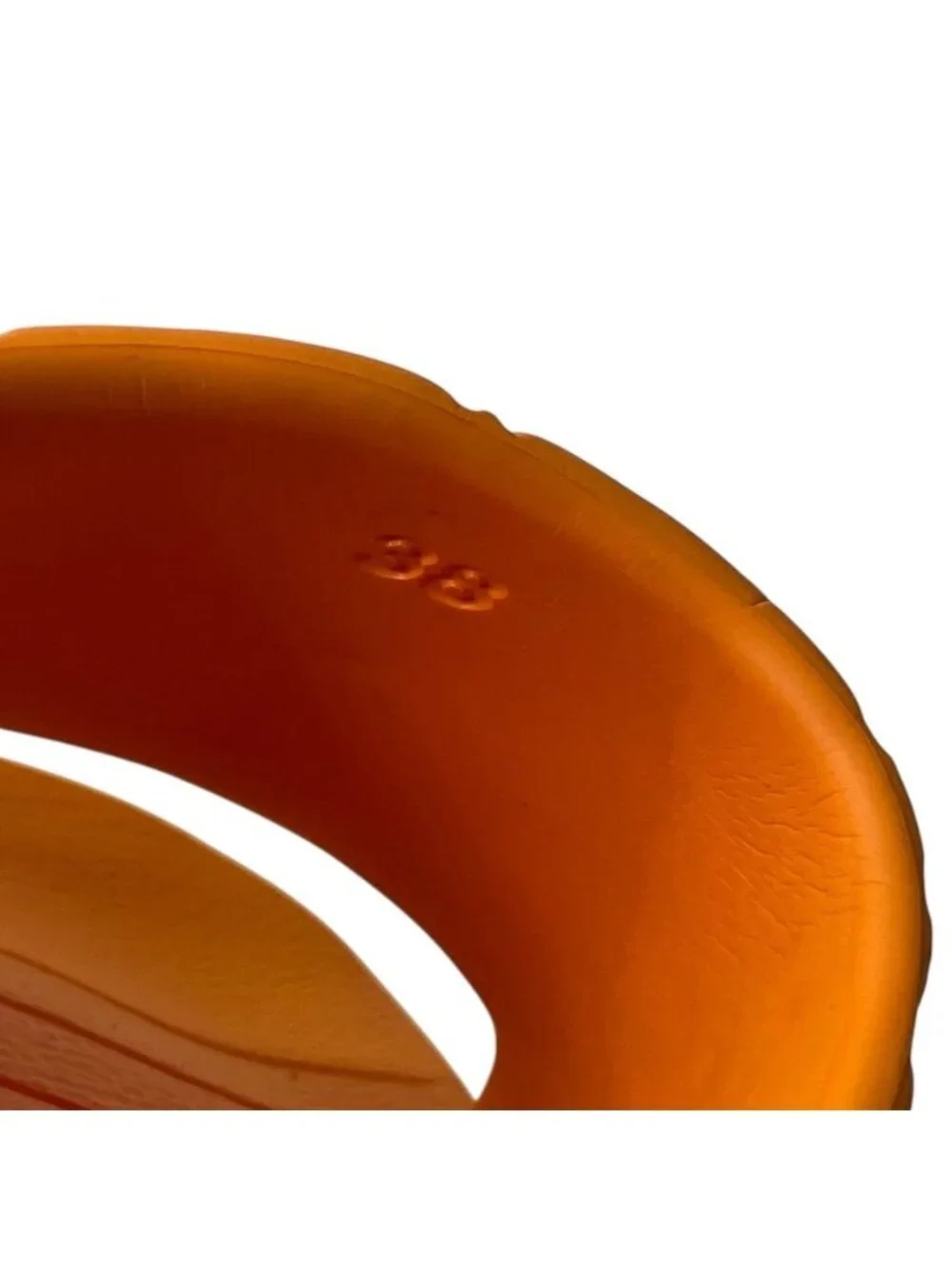 Louis Vuitton Pool 55 Line Sandals Monogram Embossed Rubber Orange